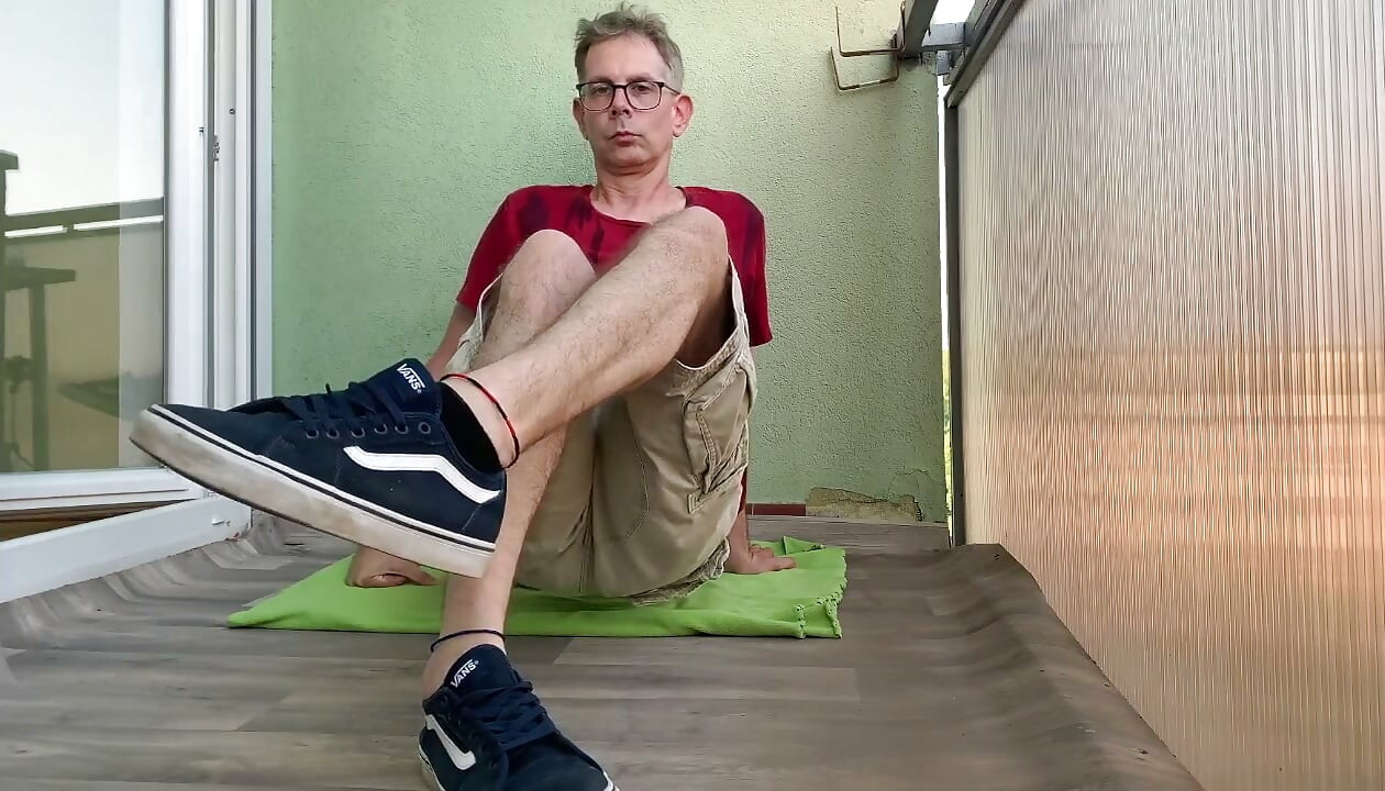 Foot show (Shoe and sock taking off NOn explicit video)