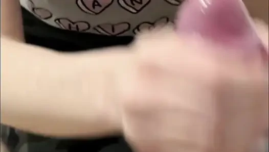 As soon as I wake up I suck and jerk my husband's cock who can't resist and cums immediately