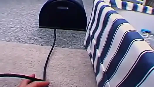 Her First Sybian Ride, Complete with Cum