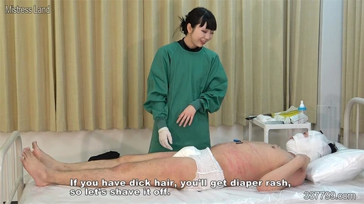 Japanese Female Doctor Ageplay with Patients