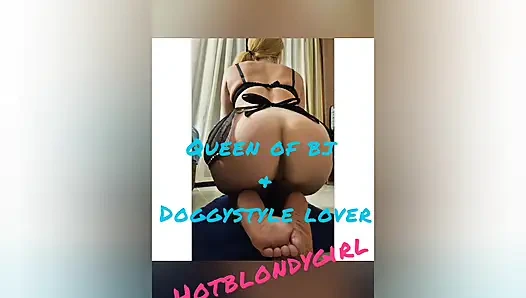 Hotblondygirl with Black Lingerie Masturbate Herself Until Orgasm with Loud Moaning