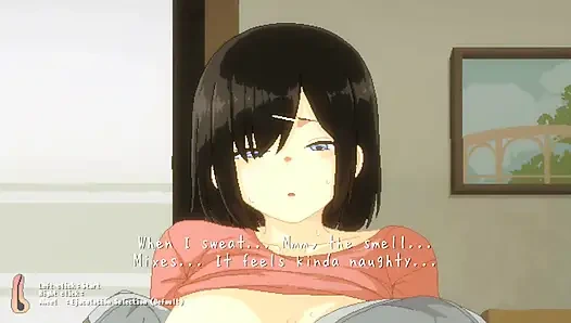 Хентай игра - грудастую девушку с огромными сиськами и задницей раздалбляют зимой