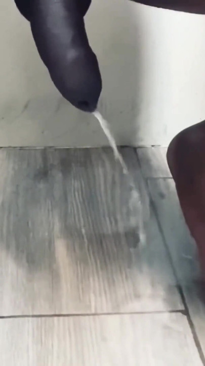 Fan Request My Big Black Cock Peeing Complete