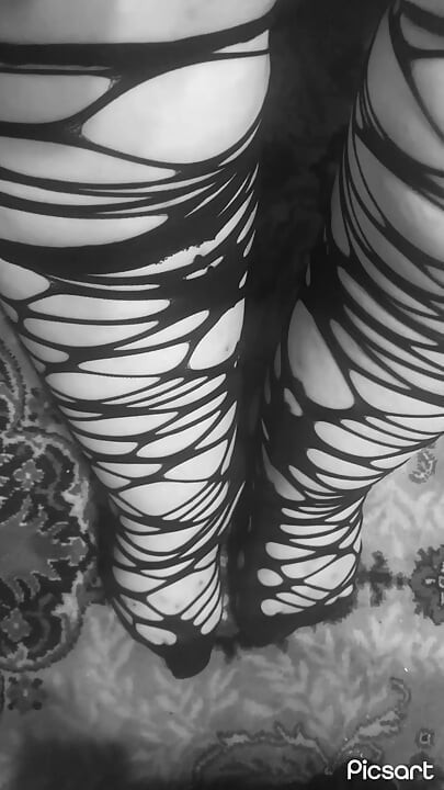Zwarte gothic sokken