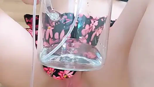 First Enema with My New Automatic Enema Device.