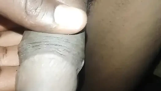 Home handjob standing up