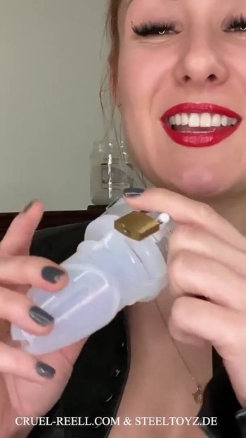 Must-share moment from "Cruel Reell and Steeltoyz Present: The Ultimate Chastity Cage - 15-Piece Set for Total Control"