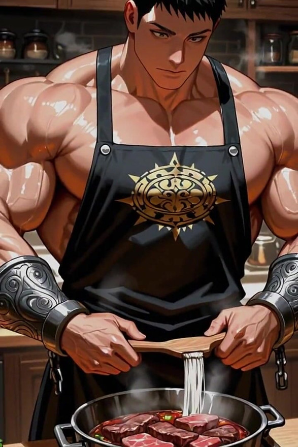 Ai Muscle Hunks Cooking