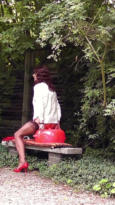 Iconic moment from "My Very Short Red Skirt"