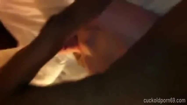 Sexy wife gets creampie from large BBC dick