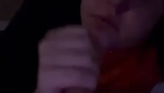 18 Year Old Gives BJ at Night