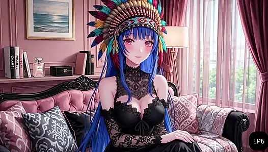 Sevimli esmer kız iki karanlık adamla şehvetli anları paylaşıyor yapay zeka hentai