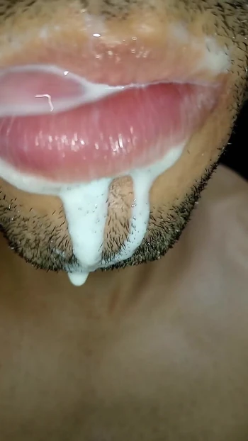 Epic moment from "Cum in my mouth, play with your cum, and swallow it, sexy, femboy, trans, gay naughty, tongue, sloopy,"