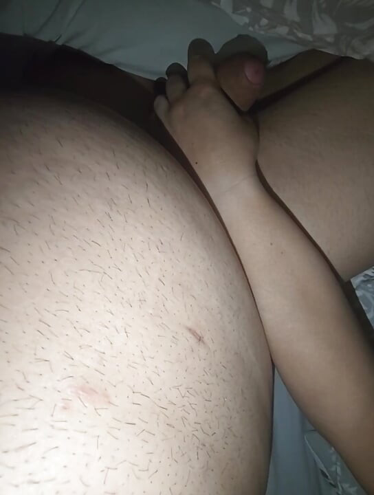 Step son pull out his dick near stepmom. She couldn't resist and handjob his big cock