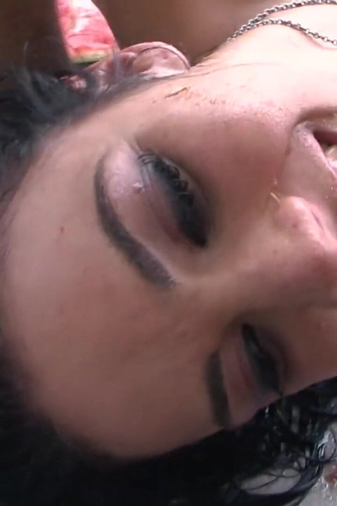 Blonde Slut in Fishnets Gets Hard Fucked and Facialed