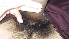 Grote lul met groot zwart haar