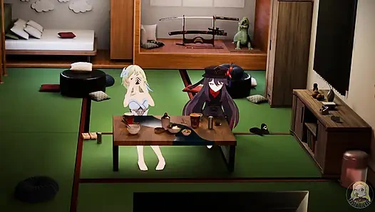 Lumine and Hutao tickling challenge