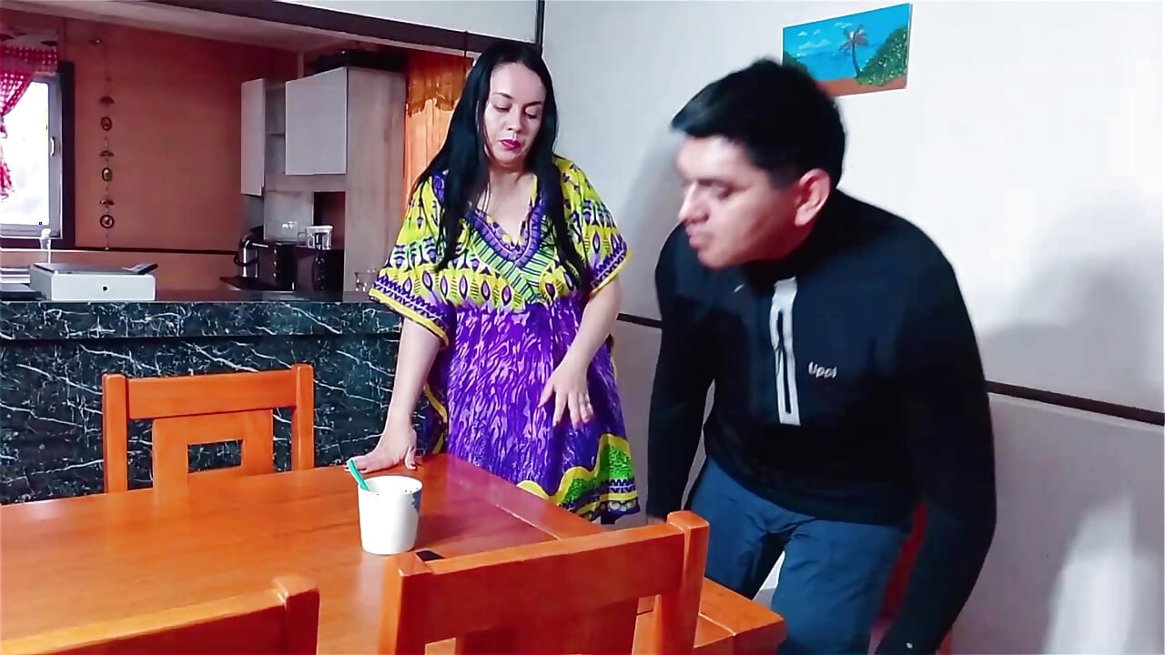 The coffee is cold you deserve a punishment, hot Indian stepmother.