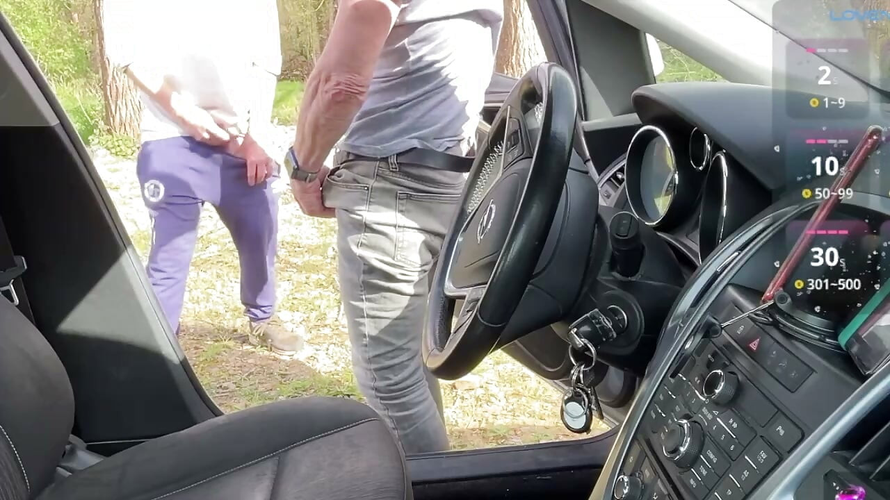 Parked Car Blowjob with Pants Down