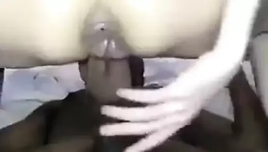 Huge black cock makes my ass wide