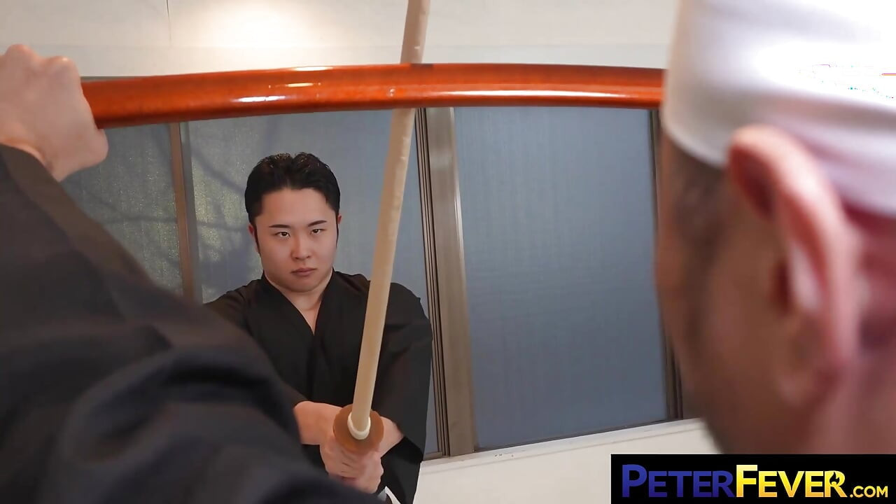PETERFEVER Kosukes Throbbing Samurai Cock Stretches Rio Willing Asshole Wide