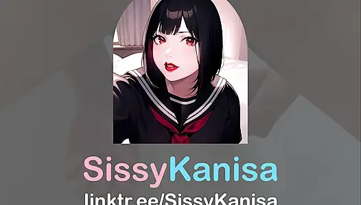 Sissy Kanisa Try on New Toy Purple Jewel Metal Anal Plug Size M