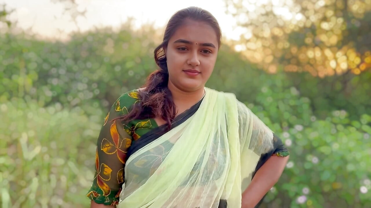 Indian Village girl was returning from meeting her boyfriend when she was caught by an strange man in Jungle, she was so scared