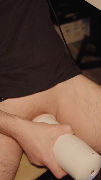 Iconic moment from "I jerk off with an electronic masturbator and think about your wife. Loud orgasm from Noel Dero"