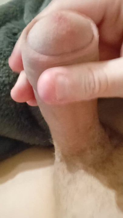 When your girlfriend is a dominatrix and forbids sex with her, you have to caress your big penis yourself #4