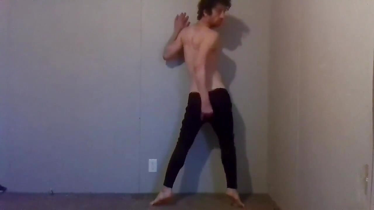 Vaatteiden kokeileminen pukeutumisessa ja riisumisessa - Black Jeggings osa 7