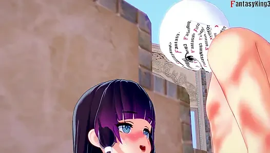 Columbina blowjob - Genshin Impact