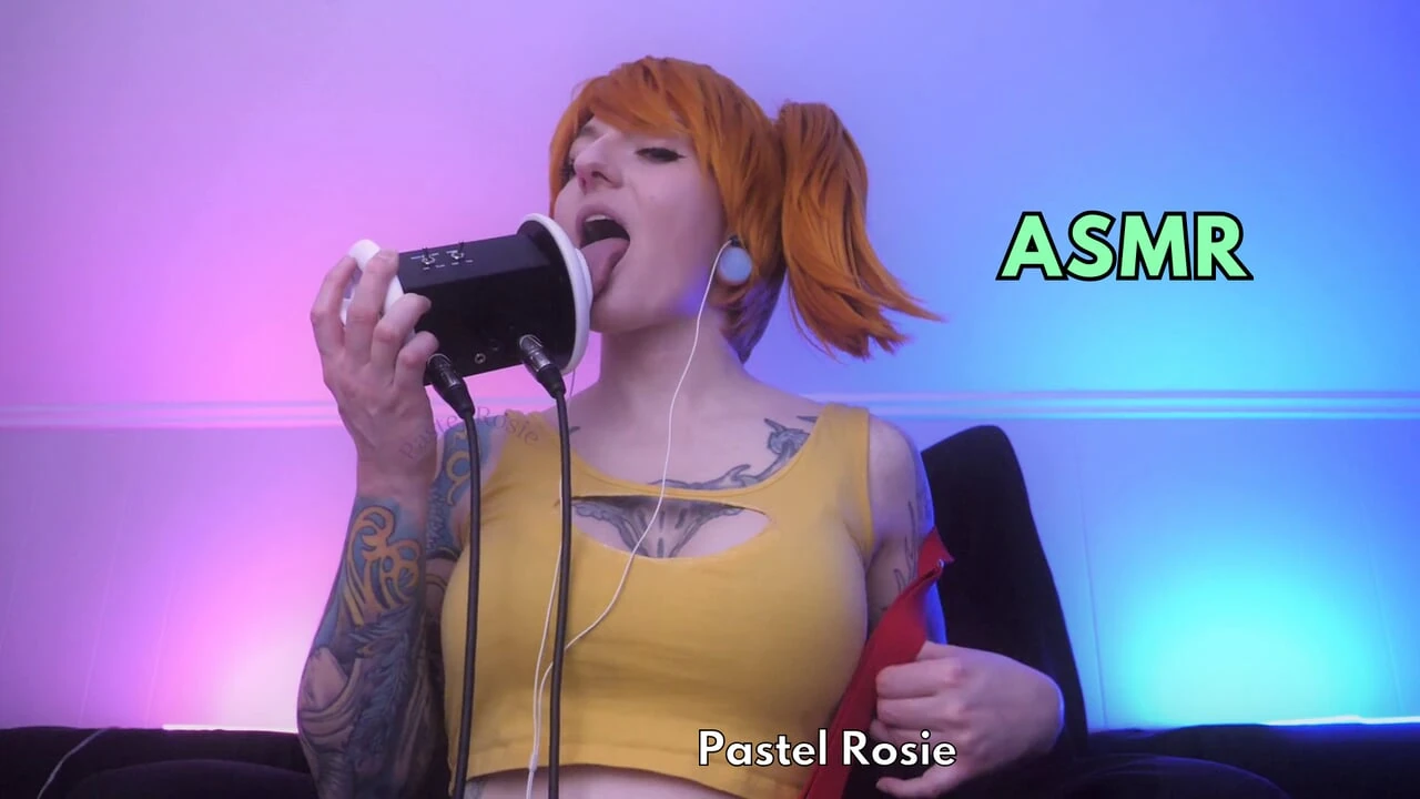 SFW ASMR – Pastel Rosie Horny Misty Ear Licking – Alt Girl Cosplay Dirty Talk – Horny Egirl with Big Tits Fetish