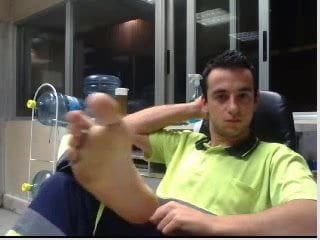 Hetero-Typen Füße vor Webcam # 71