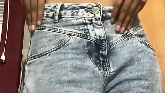 She came home tired and took everything off!