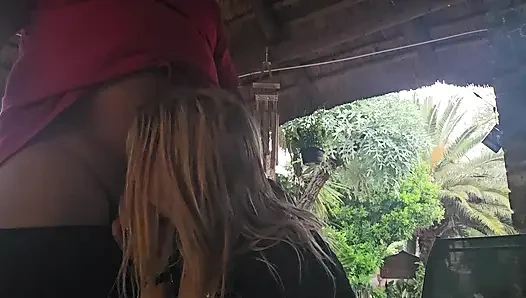 18 Year Old Sucking Cock Outdoor at Holiday Resort