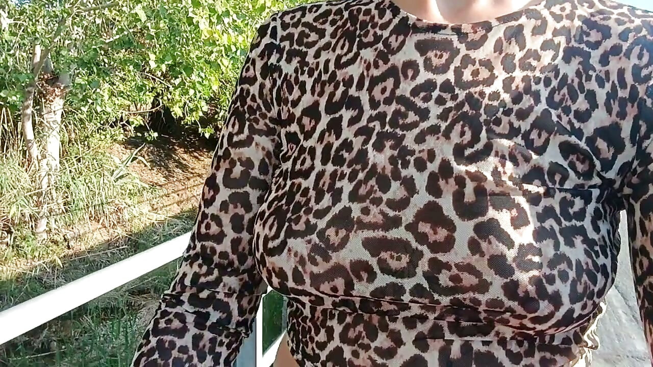 public flashing of tits and fingering of a pussy on the street