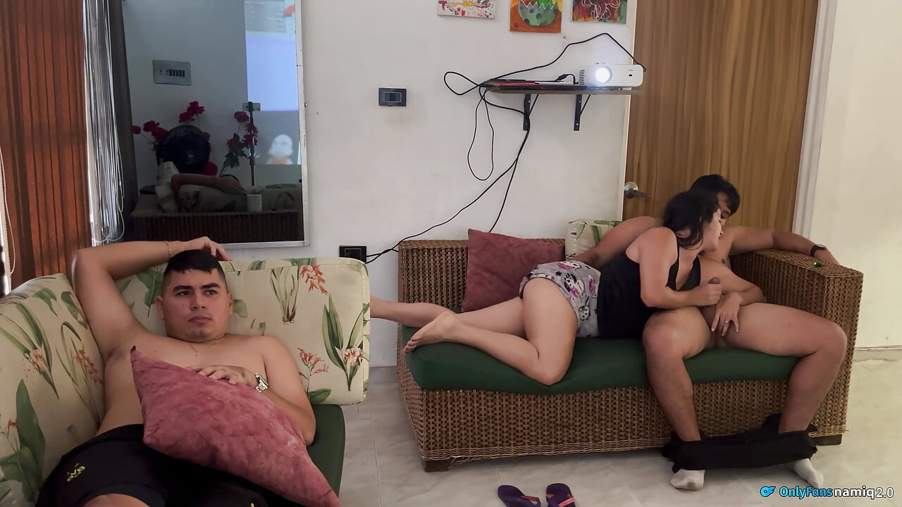 Stepmom my friend is there, you want my cock in your mouth and cum on me???!!!!
