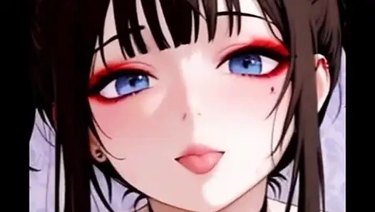 SCHÖNES HENTAI-MÄDCHEN WIRD VON IHREM FREUND RICHTIG HART GEFICKT