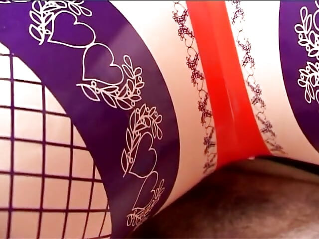 Fat girl fucks with a sex doll and a real cock