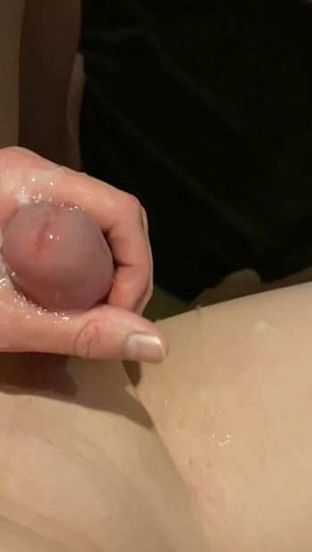 Stor spermasprut efter orgasm