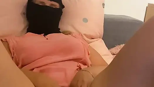 ANNA make myself on Bed with pussy