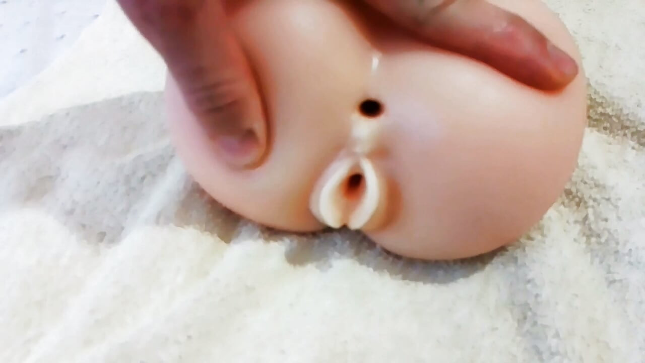 Young Cute Twink Sissy Having Fun With Sex Doll - Solo Training