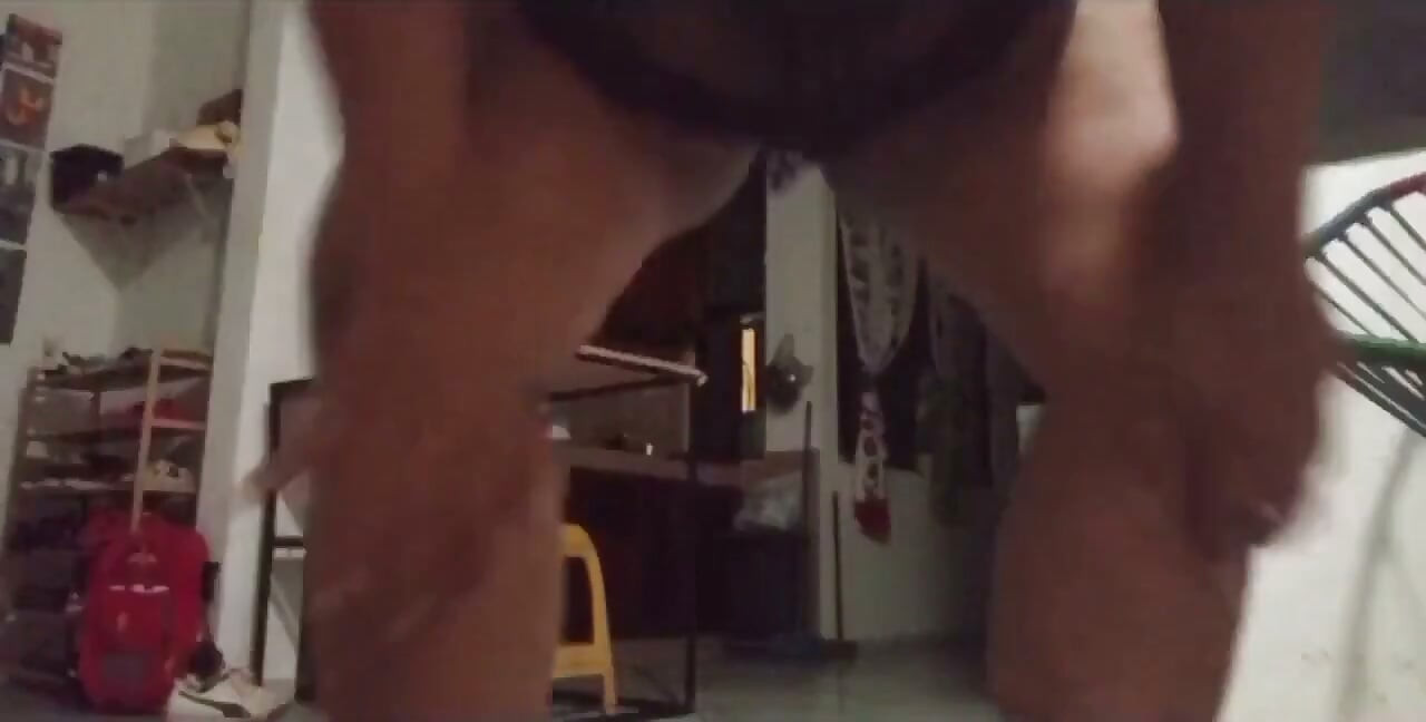 Chubby Mexican MILF Showing off in a Thong in the Kitchen