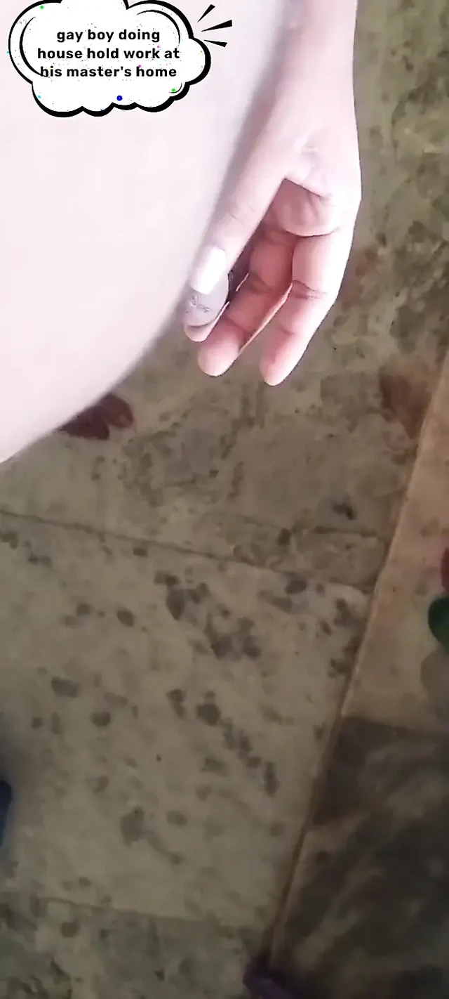 Indian Gay Boy Going Without Clothes to His Master's Home for Doing Dishesh Washing Clothes Etc