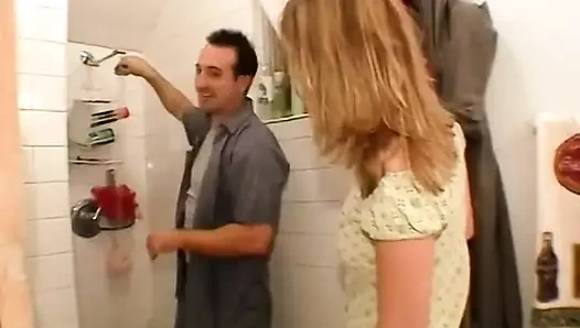 Plumber Lays Pipe Inside Brooke