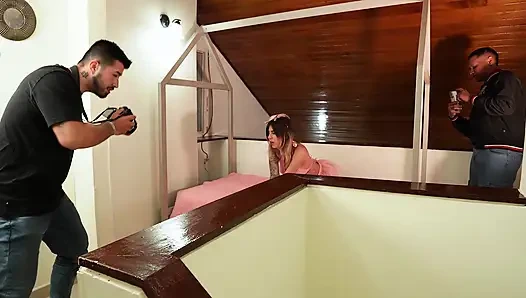 A Photo Shoot Gets Out of Control and Turns Into an Intense Interracial Threesome, I End up with My Pussy Full of Milk