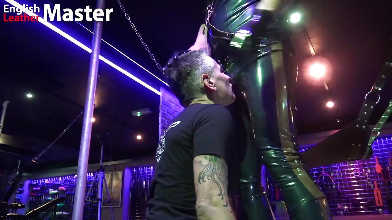 Rubber Master Barebacks Slave