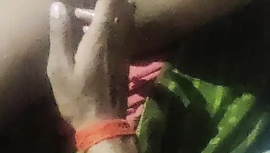 Stepaunt showed her pussy to her stepnephew and got it massaged