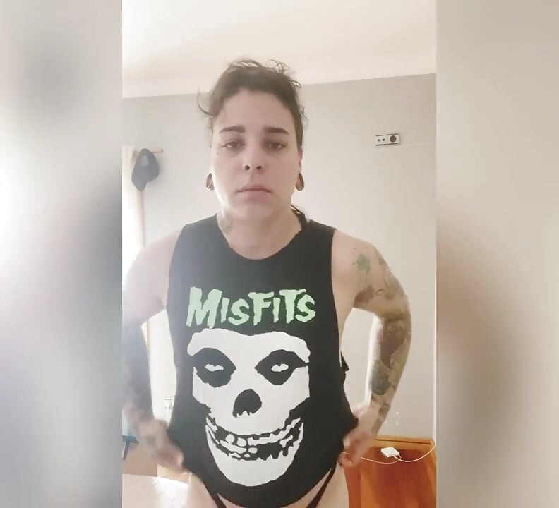 Putting on clothes to stay at home after taking a shower