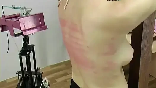 Amber Spanking Machine - Bare Back Whipping